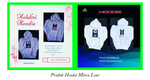 Hoodie ungu putih
