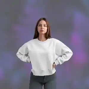 Sweater Crop Top Kombinasi dengan Celana Jeans untuk Gaya Kasual